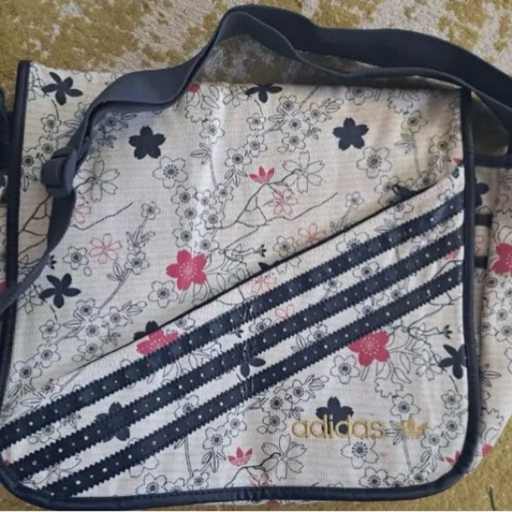 Adidas Women's Crossbody Bag - Cherry Blossom Print